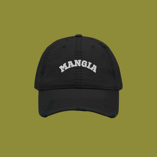 "Mangia" Distressed Dad Hat