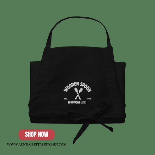 Embroidered Wooden Spoon Survivors Club Apron